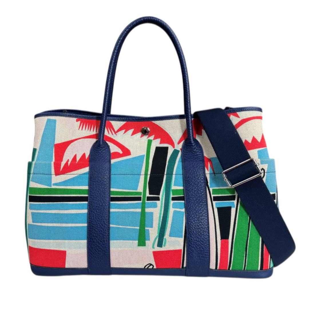 HERMES エルメス Sea, Surf and Fun ガーデンパーティポケットPM