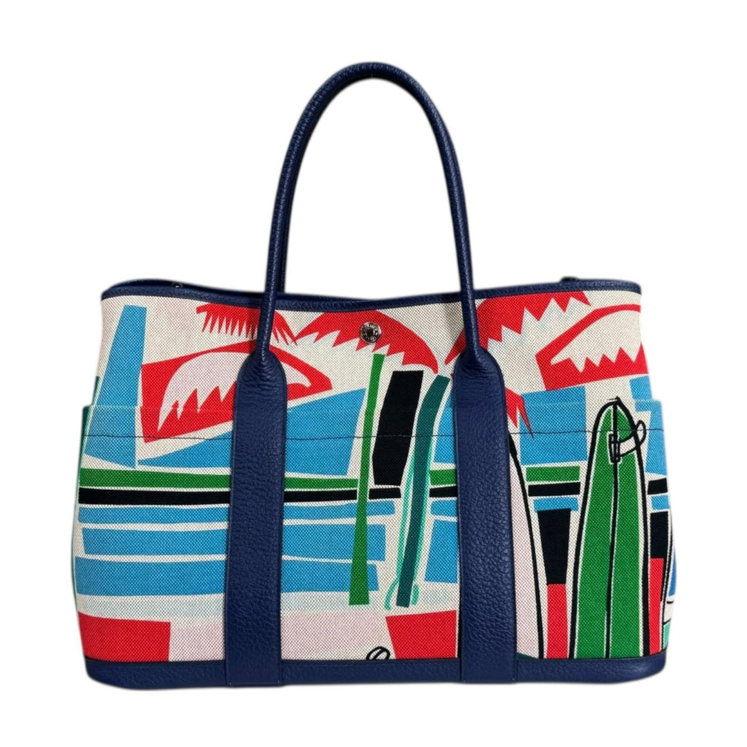 HERMES エルメス Sea, Surf and Fun ガーデンパーティポケットPM