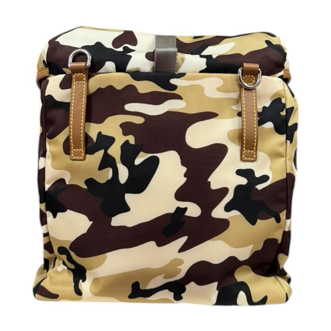 PRADA プラダ カモフラージュ柄 ショルダーバッグ ナイロン ブラウン