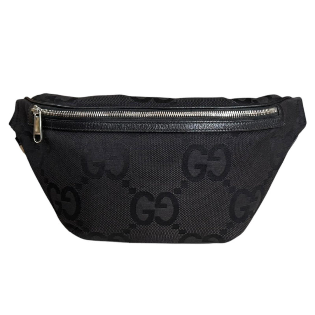 GUCCI グッチ ベルトバッグ ジャンボGG ボディバッグ ブラック