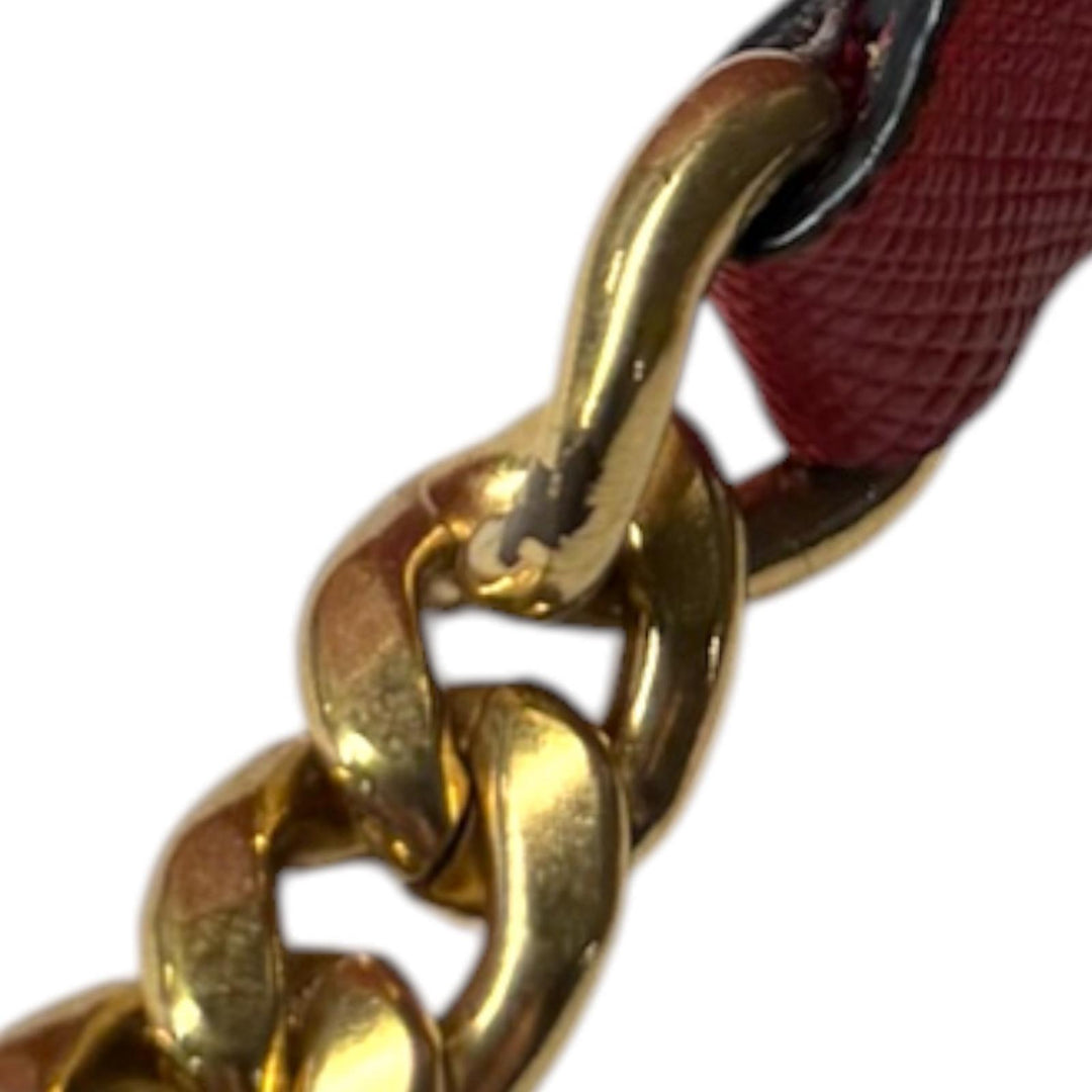 PRADA プラダ サフィアーノ ショルダーバッグ レザー レッド