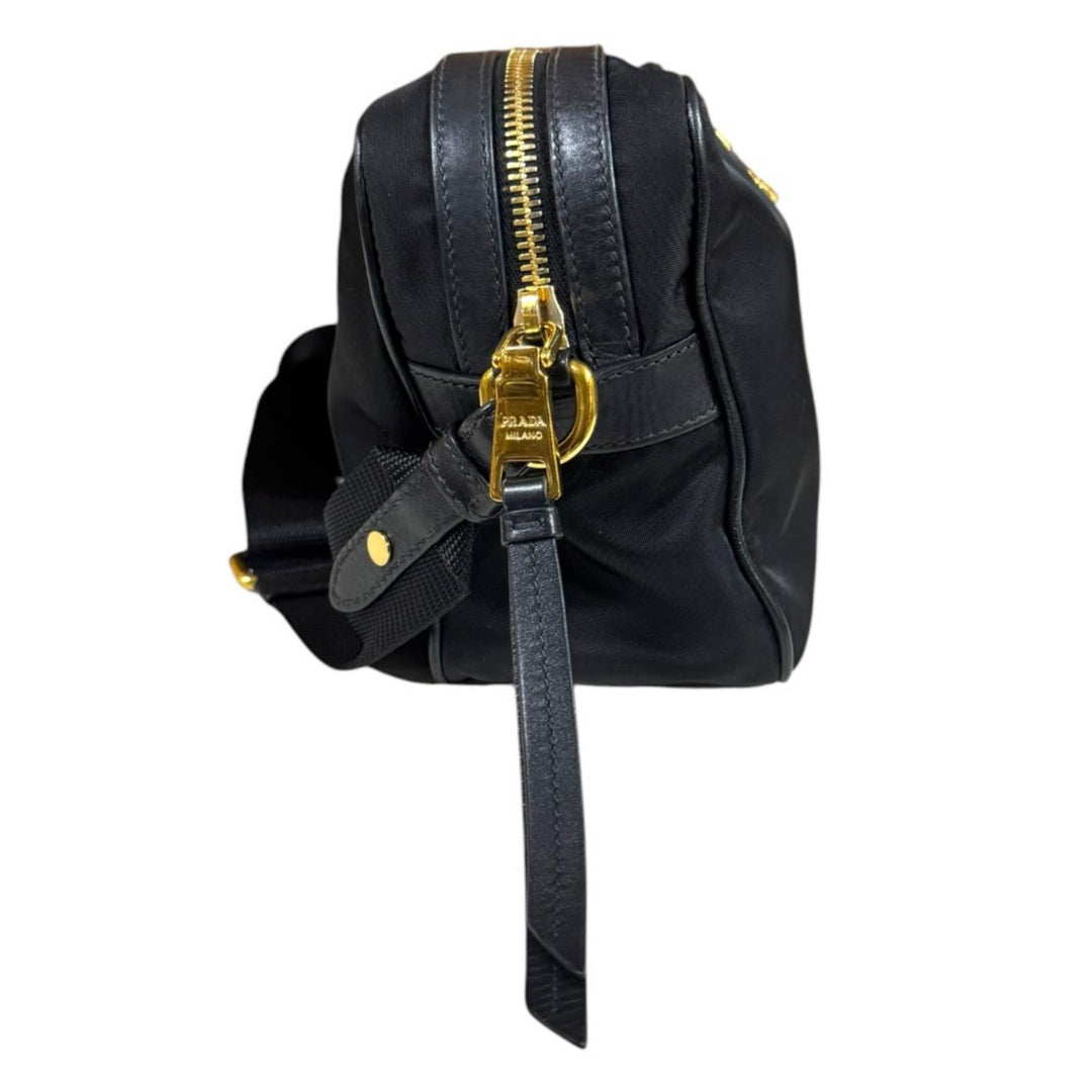 PRADA プラダ ショルダーバッグ ナイロン ブラック ユニセックス 中古
