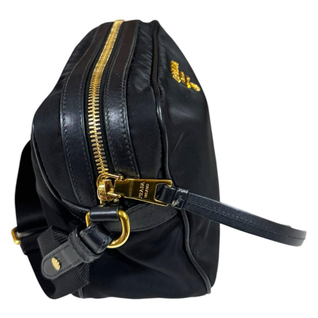 PRADA プラダ ショルダーバッグ ナイロン ブラック ユニセックス 中古