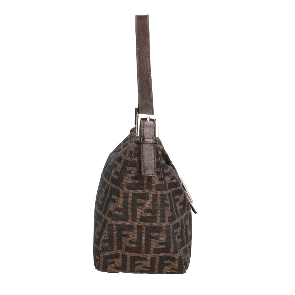 FENDI Zucca handbag nylon jacquard brown ladies used – 【公式