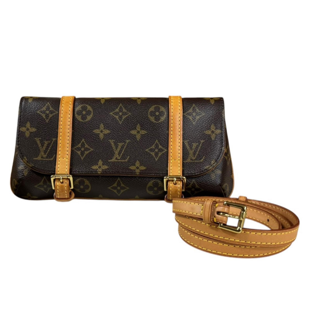 LOUISVUITTON　モノグラムポシェット　マレル LOUIS VUITTON ルイヴィトン ポシェット マレル モノグラム ウエスト