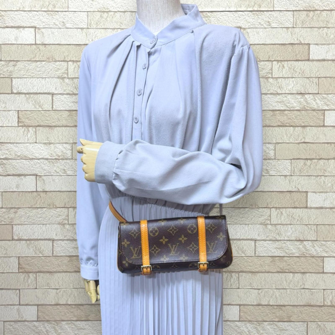 LOUIS VUITTON ルイヴィトン ポシェット マレル モノグラム ウエスト