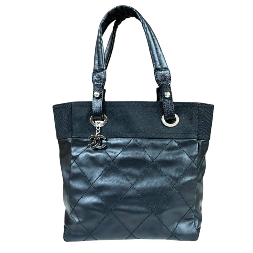 CHANEL シャネル パリビアリッツPM トートバッグ PVCコーティング
