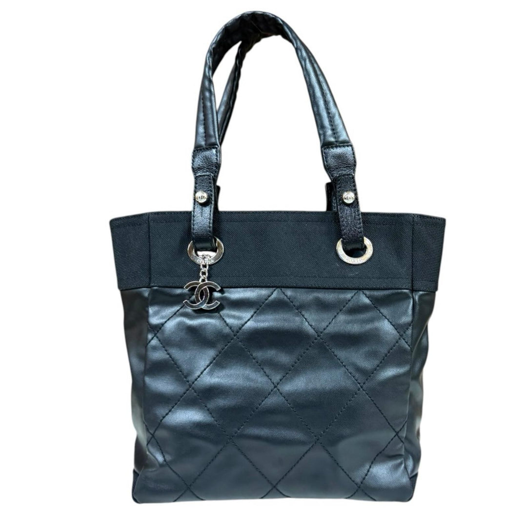 CHANEL シャネル パリビアリッツPM トートバッグ PVCコーティング