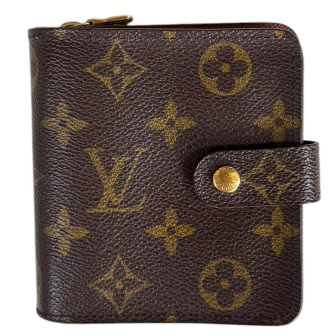 LOUIS VUITTON ルイヴィトン コンパクトジップ モノグラム 二つ折り