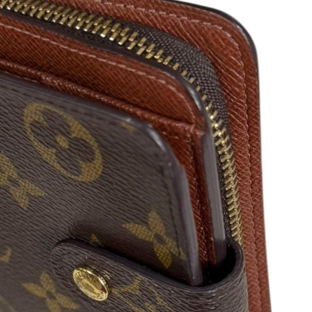 LOUIS VUITTON ルイヴィトン コンパクトジップ モノグラム 二つ折り