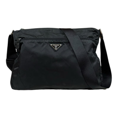 PRADA プラダ ショルダーバッグ ナイロン ブラック ユニセックス 中古