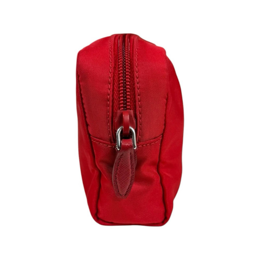 PRADA プラダ ブラック ナイロン ポーチ 赤 レッド コンパクト PRADA プラダ ポーチ ナイロン レディース 中古 – 【公式】リサイクル