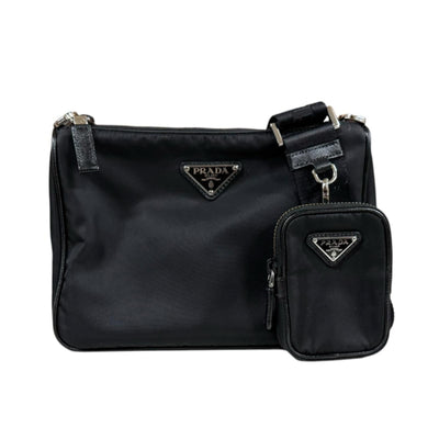 プラダ　ショルダーバッグ　中古 PRADA プラダ ショルダーバッグ リナイロン ブラック レディース 中古