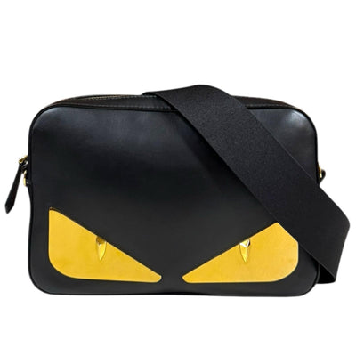 FENDI フェンディ バッグバグズ ショルダーバッグ レザー ブラック