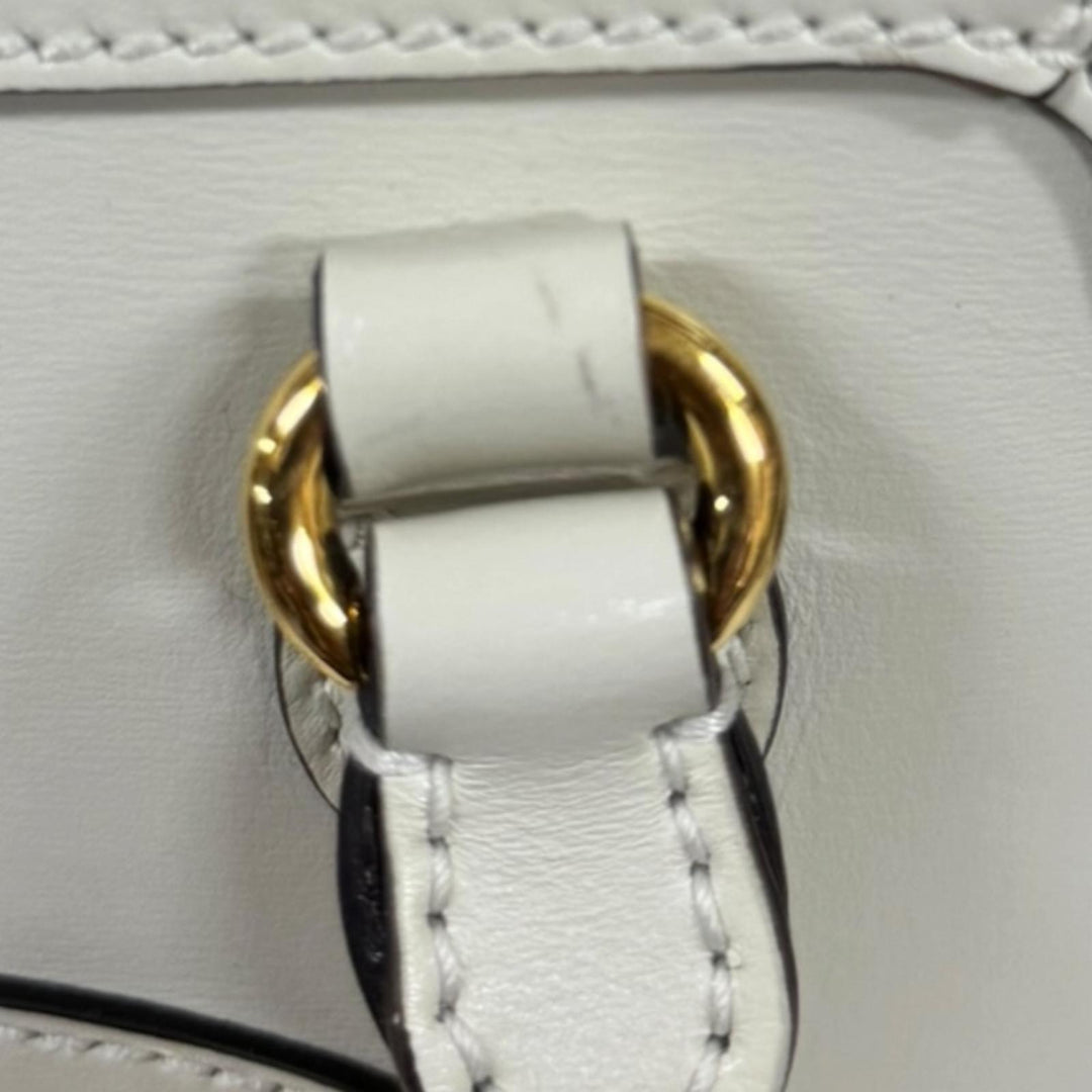 GUCCI グッチ ホースビット1955 ショルダーバッグ レザー ホワイト