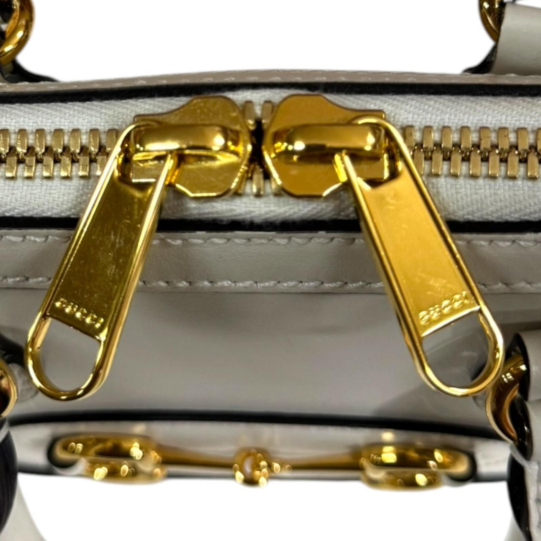 GUCCI グッチ ホースビット1955 ショルダーバッグ レザー ホワイト GUCCI グッチ ホースビット1955 ショルダーバッグ レザー ホワイト