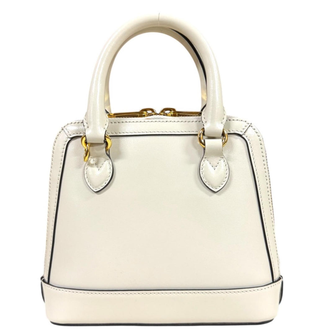 GUCCI グッチ ホースビット1955 ショルダーバッグ レザー ホワイト