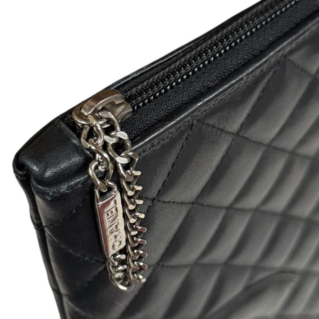 CHANEL シャネル フラットトートバッグ カンボン トートバッグ レザー