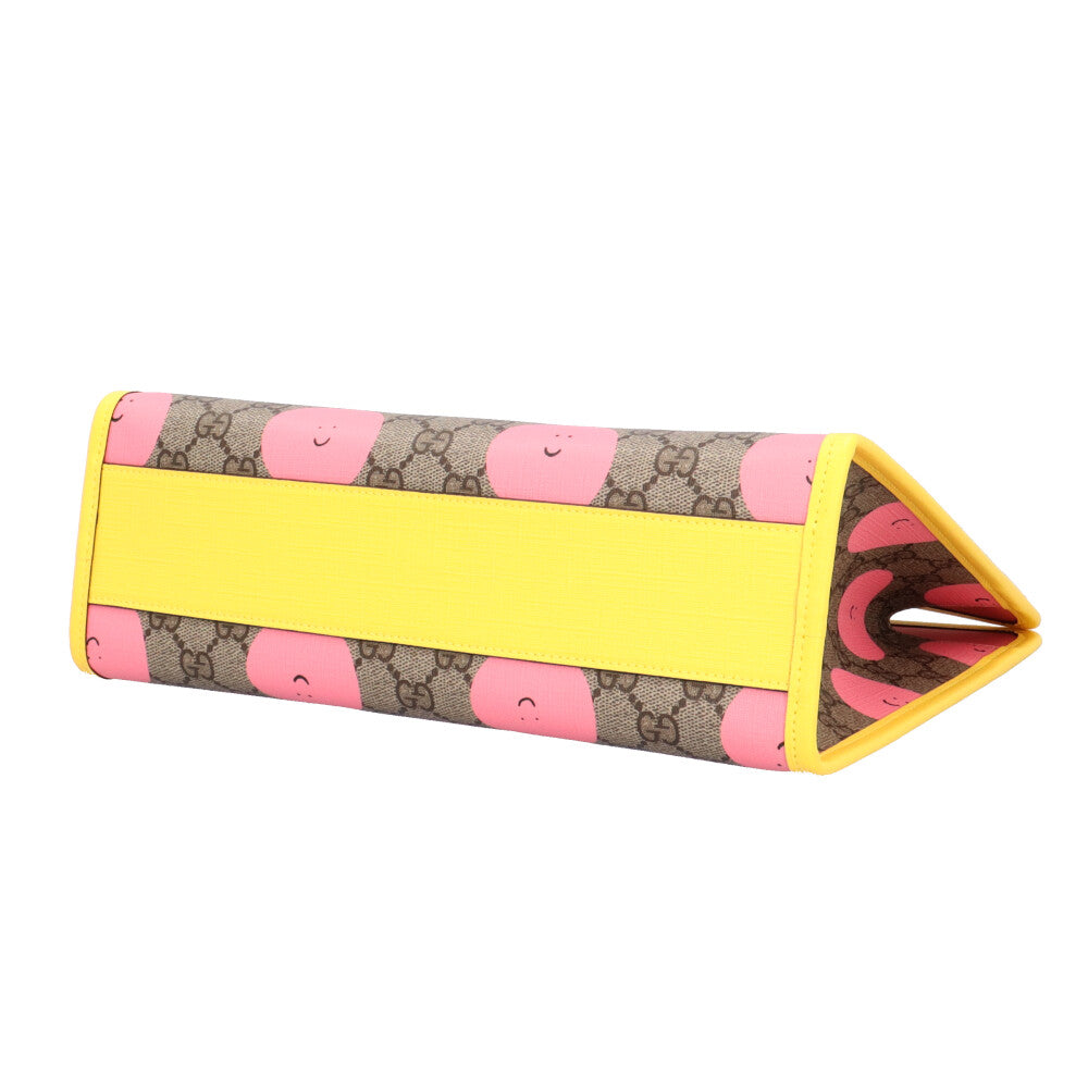 GUCCI グッチ チルドレンズ GGスプリーム ハンドバッグ PVC ベージュ
