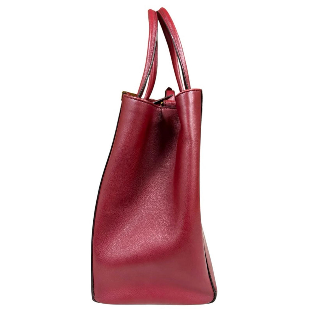 フェンディ　トゥージュール　ラージ　レッド系 FENDI フェンディ トゥージュール ショルダーバッグ レザー レッド