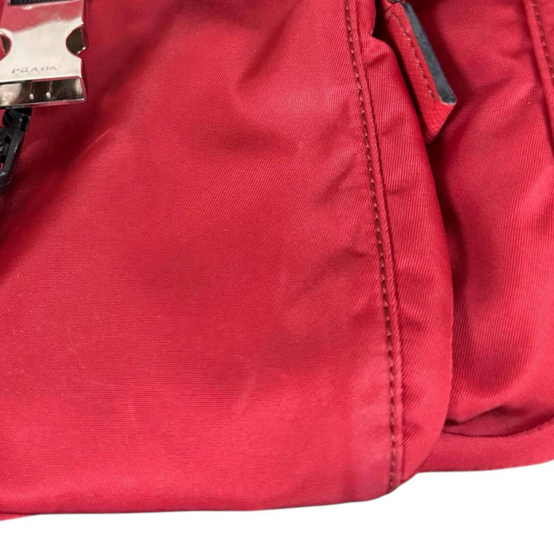 PRADA プラダ ショルダーバッグ ナイロン レッド ユニセックス 中古