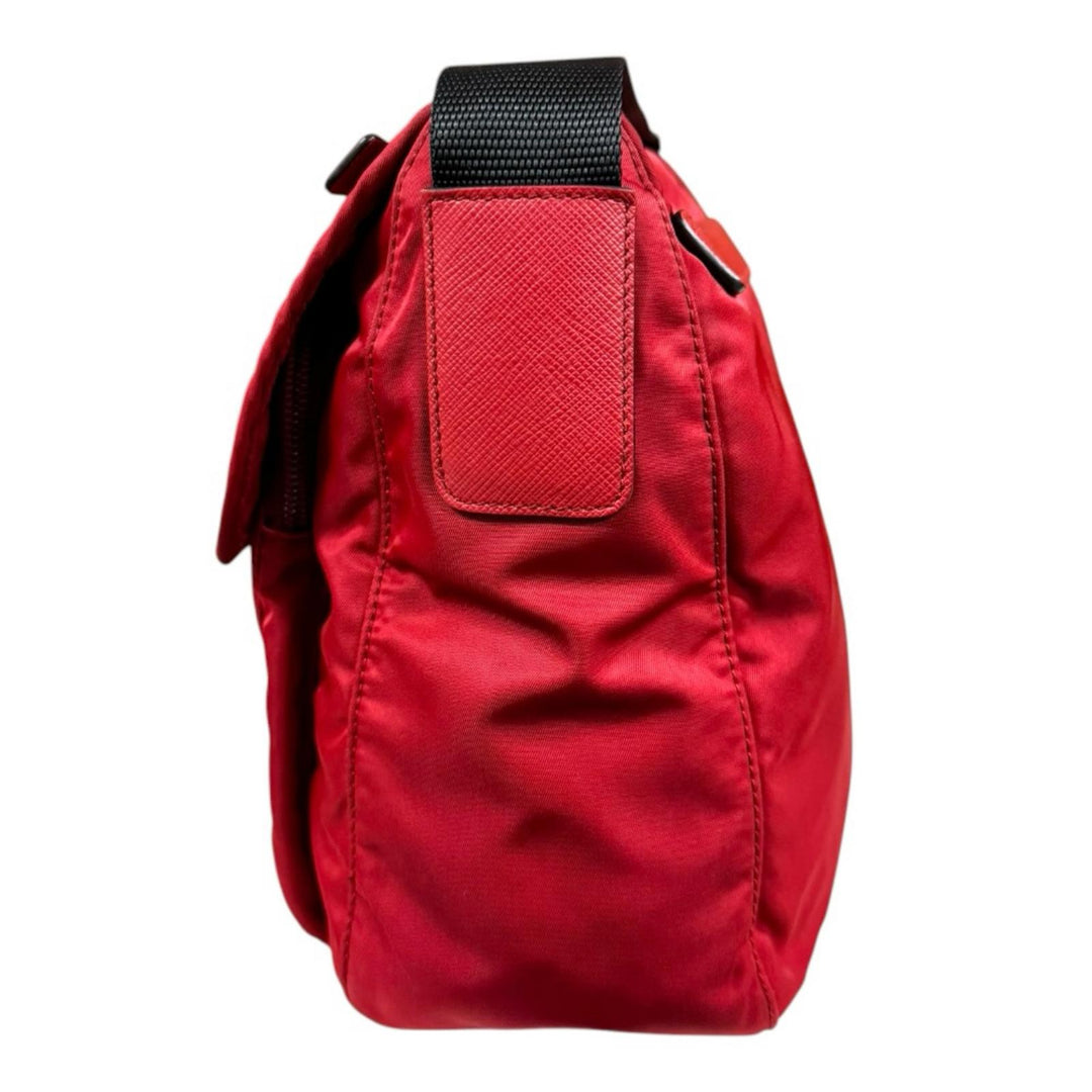 PRADA プラダ ショルダーバッグ ナイロン レッド ユニセックス 中古