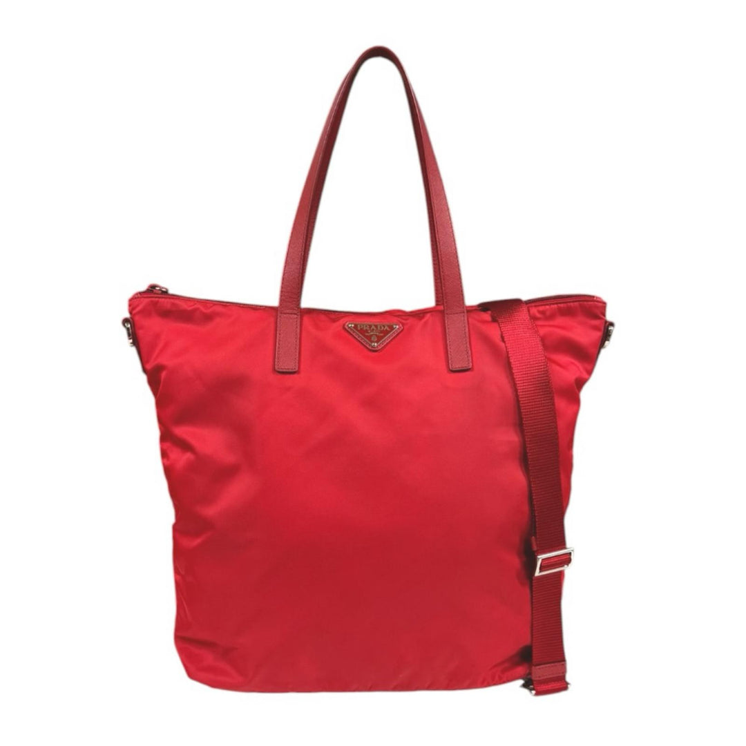 PRADA プラダ トートバッグ ナイロン レッド レディース 中古 – 【公式
