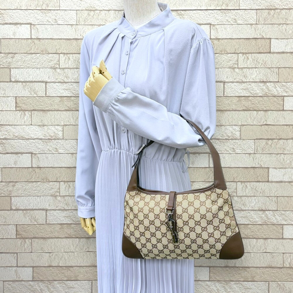 GUCCI グッチ ジャッキー バッグ GG キャンバス ベージュ GUCCI グッチ ジャッキー ハンドバッグ GGキャンバス ベージュ