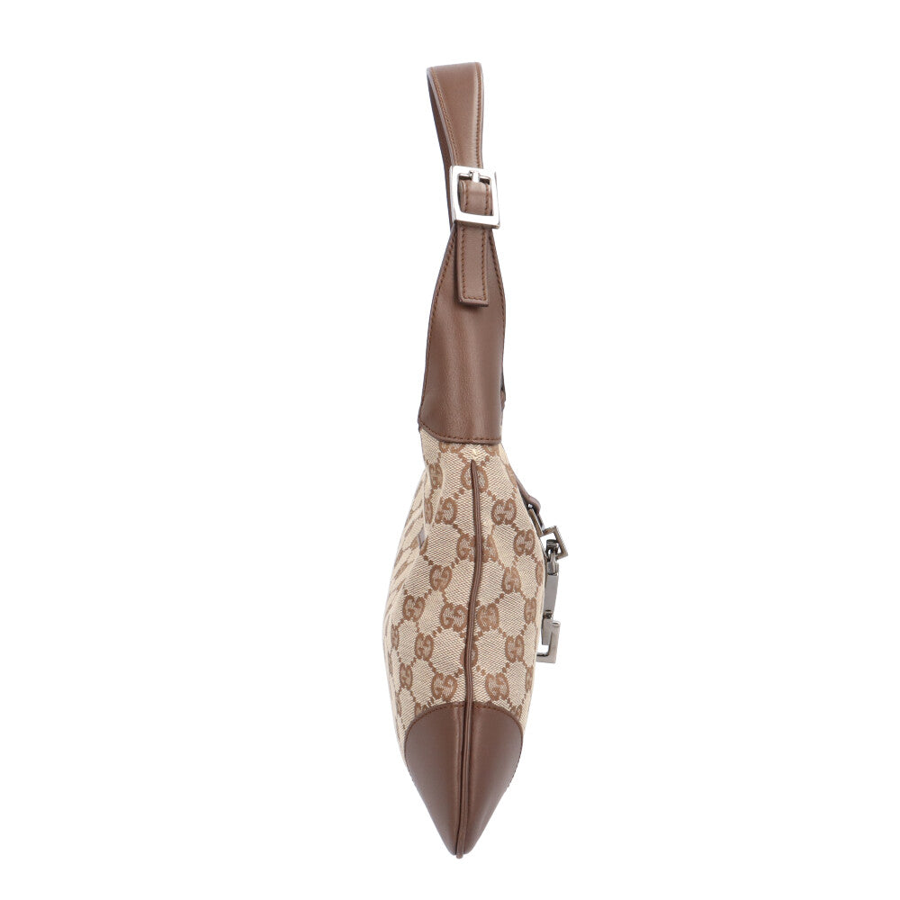 GUCCI グッチ ジャッキー ハンドバッグ GGキャンバス ベージュ