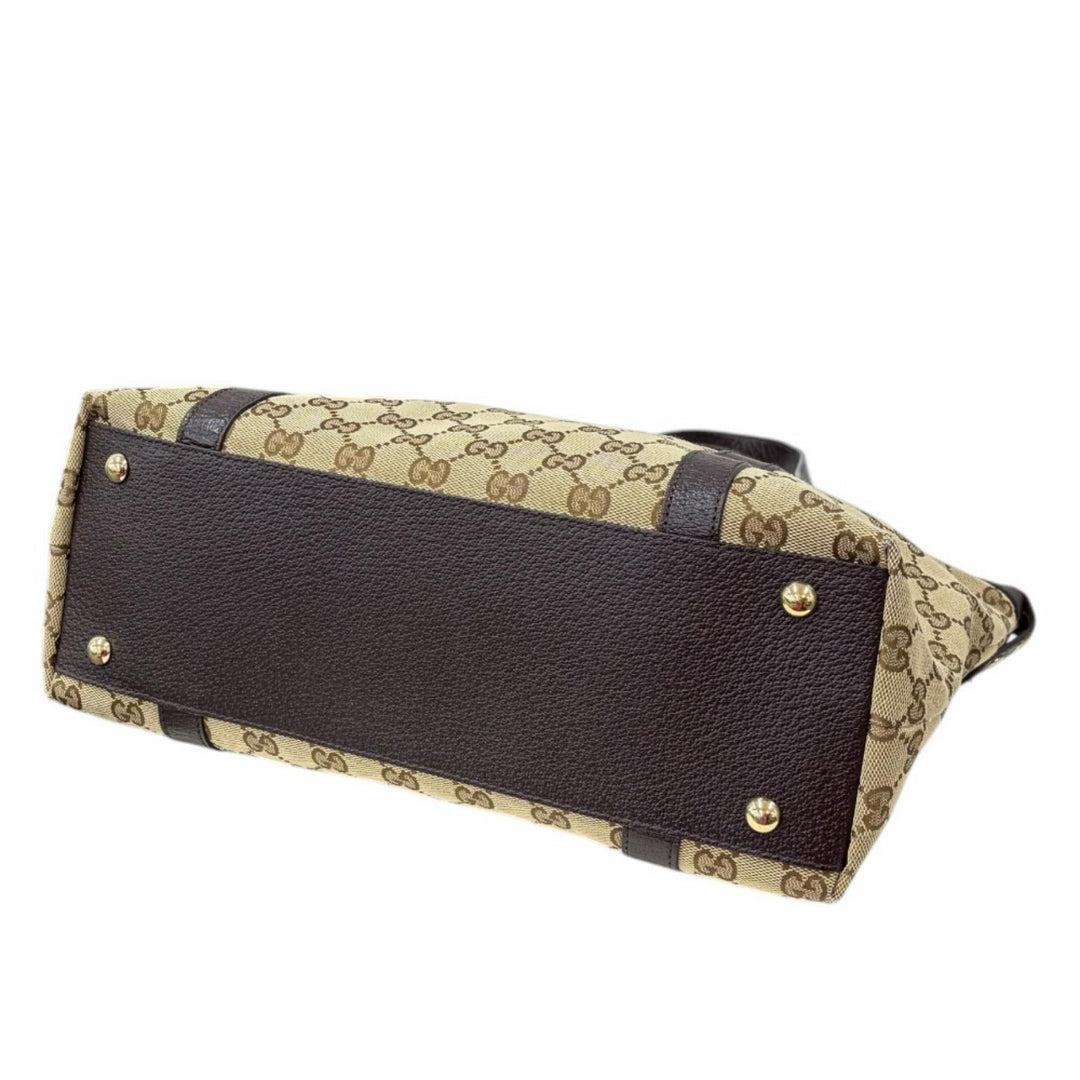 GUCCI グッチ アビー トートバッグ GGキャンバス ベージュ レディース