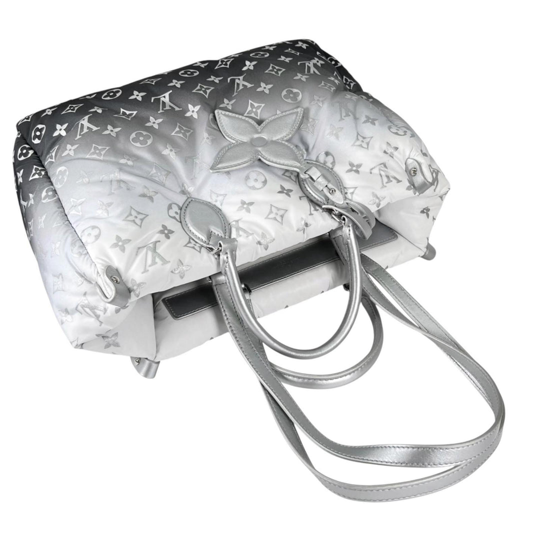 LOUIS VUITTON LV SKI On the Go MM Monogram Nylon Shoulder Bag Gray