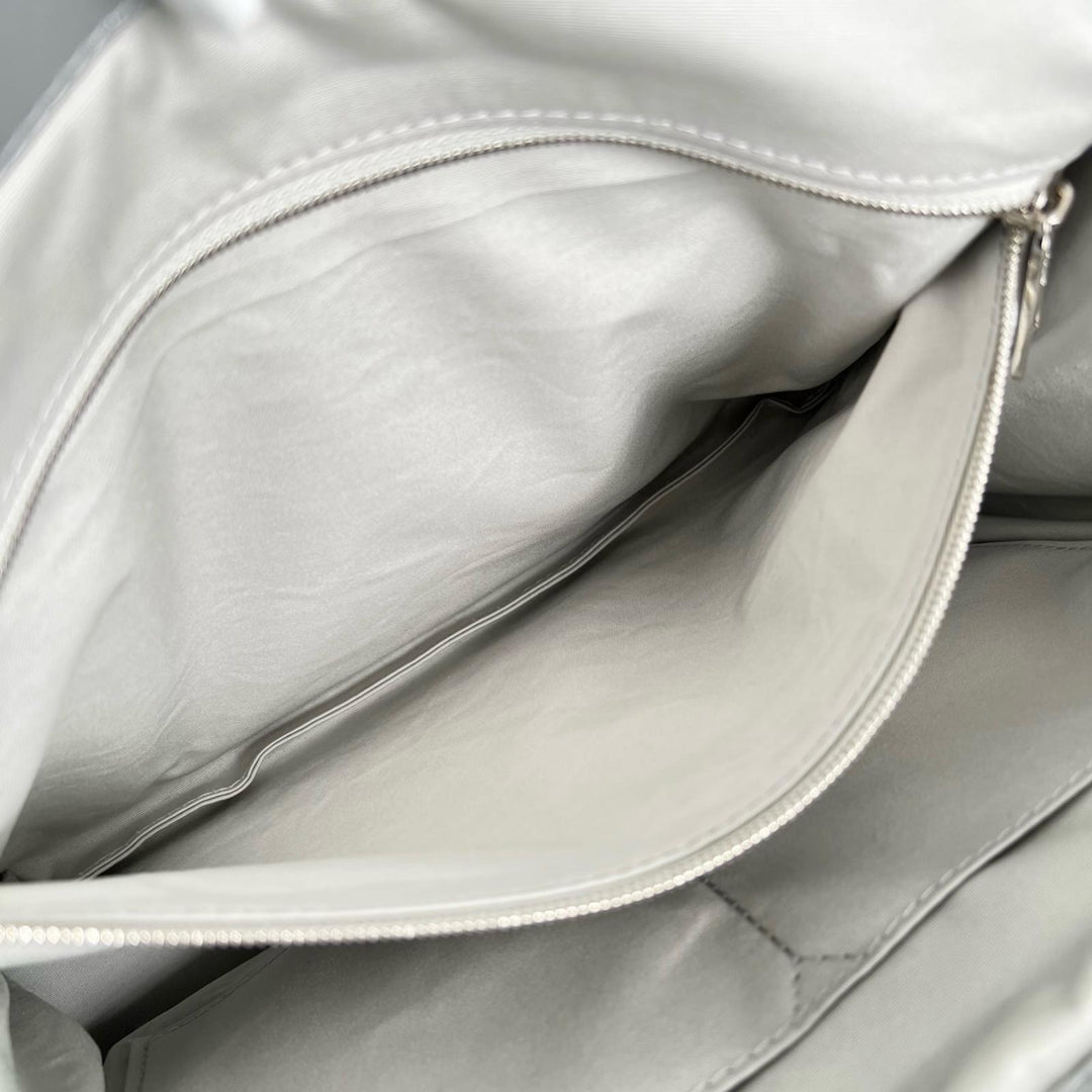 LOUIS VUITTON LV SKI On the Go MM Monogram Nylon Shoulder Bag Gray