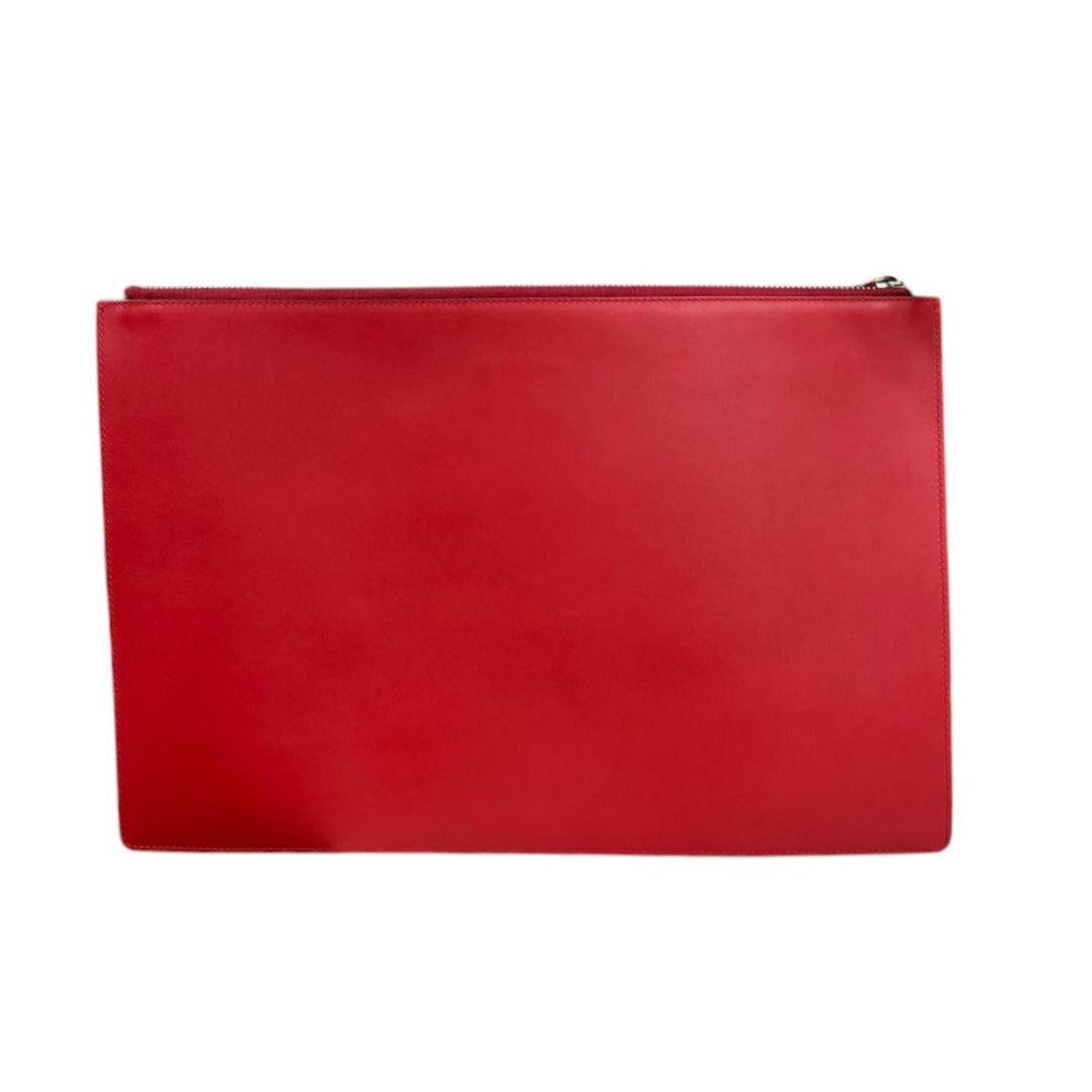 GUCCI グッチ グッチXL クラッチバッグ レザー レッド レディース 中古