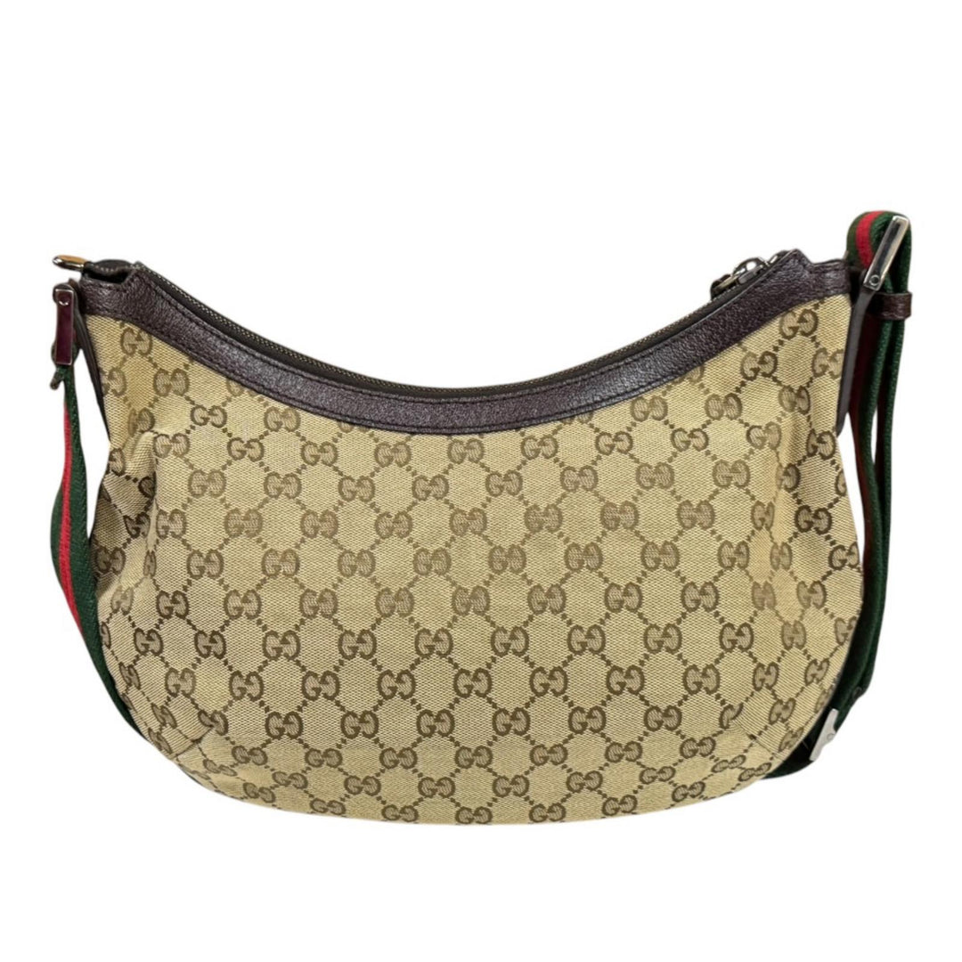 GUCCI グッチ シェリーライン ショルダーバッグ GGキャンバス ベージュ