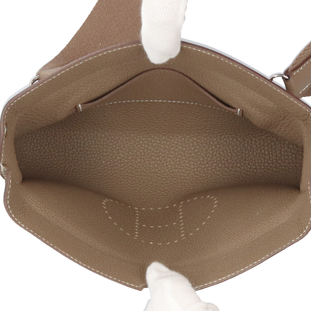 HERMES エルメス ヴィドポッシュ ショルダーバッグ トゴ ベージュ