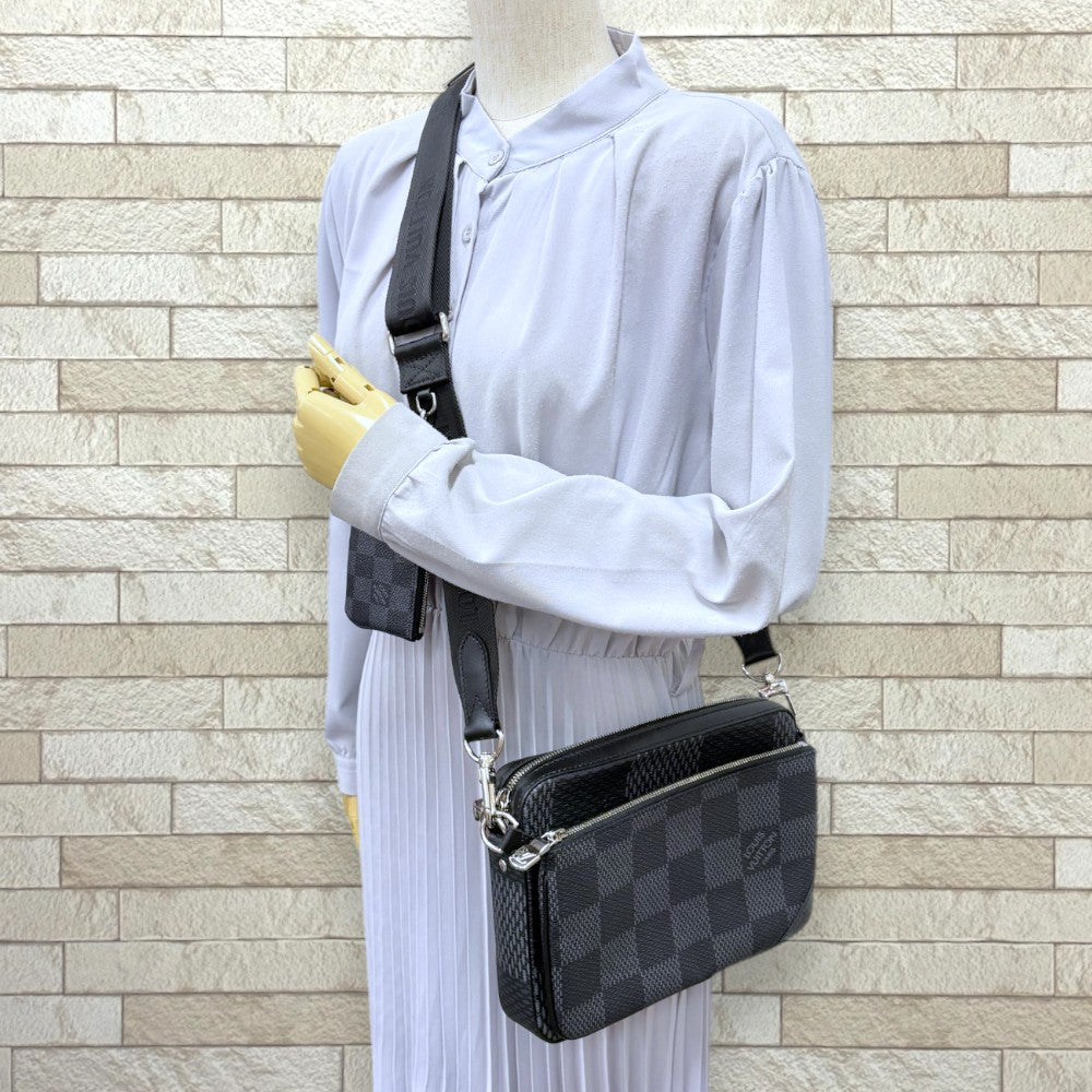 LOUIS VUITTON ルイヴィトン トリオメッセンジャー ダミエグラフィット