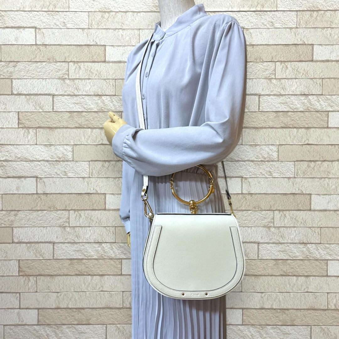 Chloe クロエ ナイル ブレスレットバッグ ショルダーバッグ カーフ