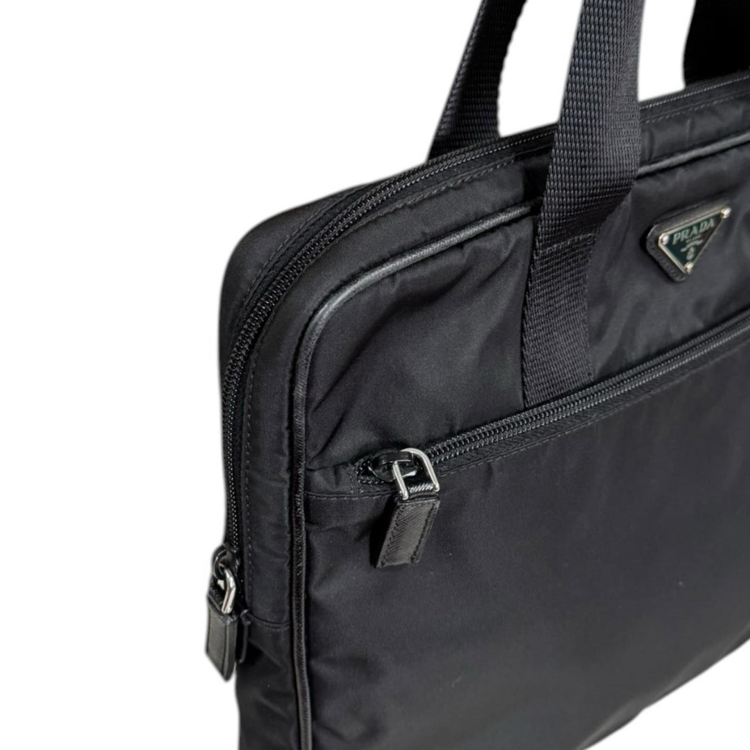 PRADA プラダ ビジネスバッグ ナイロン ブラック メンズ 中古 – 【公式