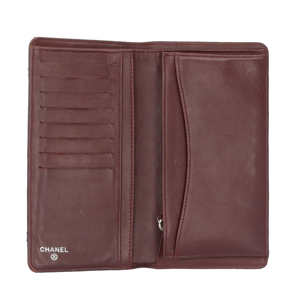 【中古】 CHANEL シャネル  レディース財布   ラムスキン マトラッセロングフラップウォレット 25019534 KJ CHANEL - 【中古】 CHANEL シャネル レディース財布 ラムスキン