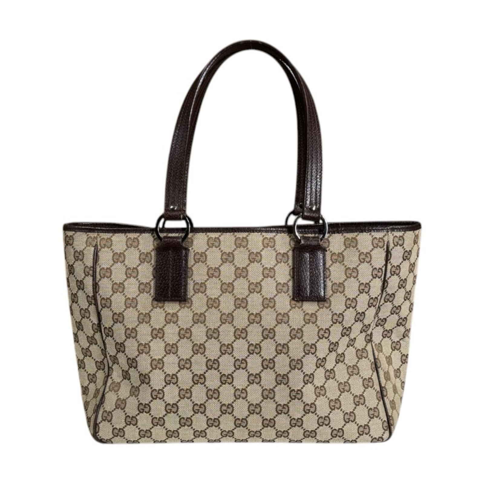 GUCCI グッチ GGキャンバス トートバッグ GGキャンバス ベージュ 