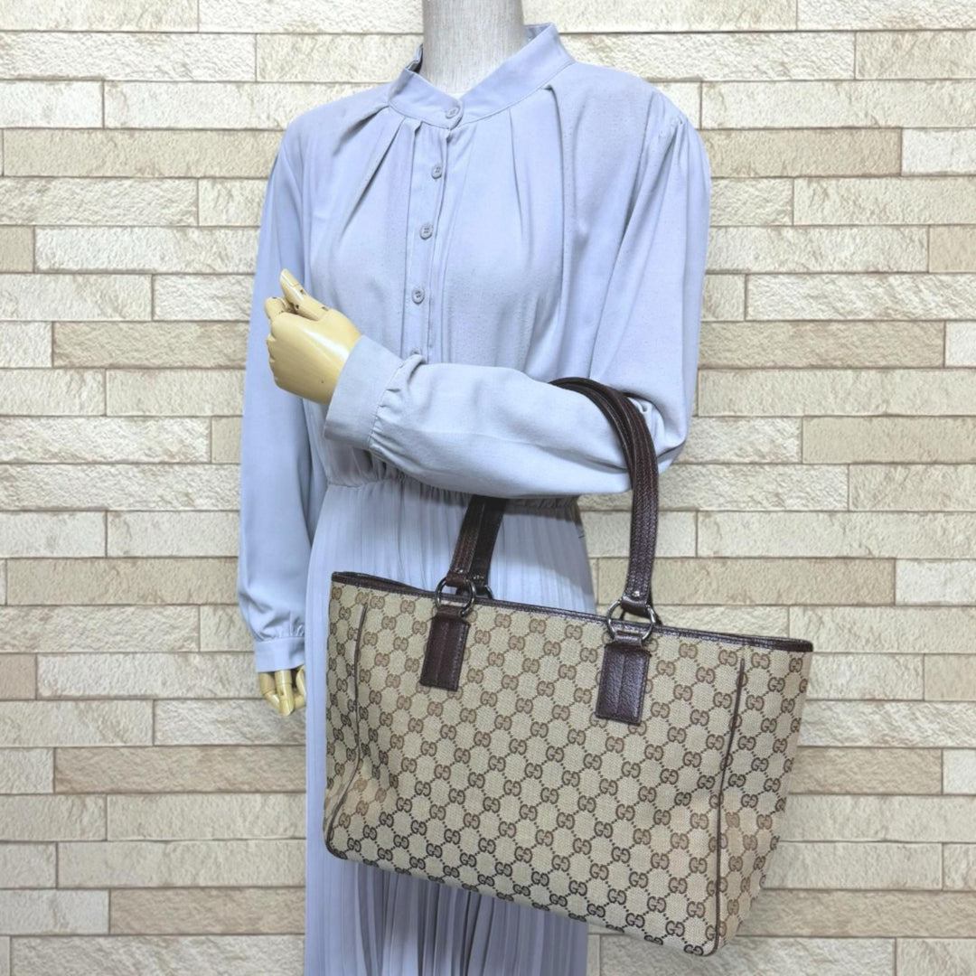 GUCCI グッチ GGキャンバス トートバッグ GGキャンバス ベージュ