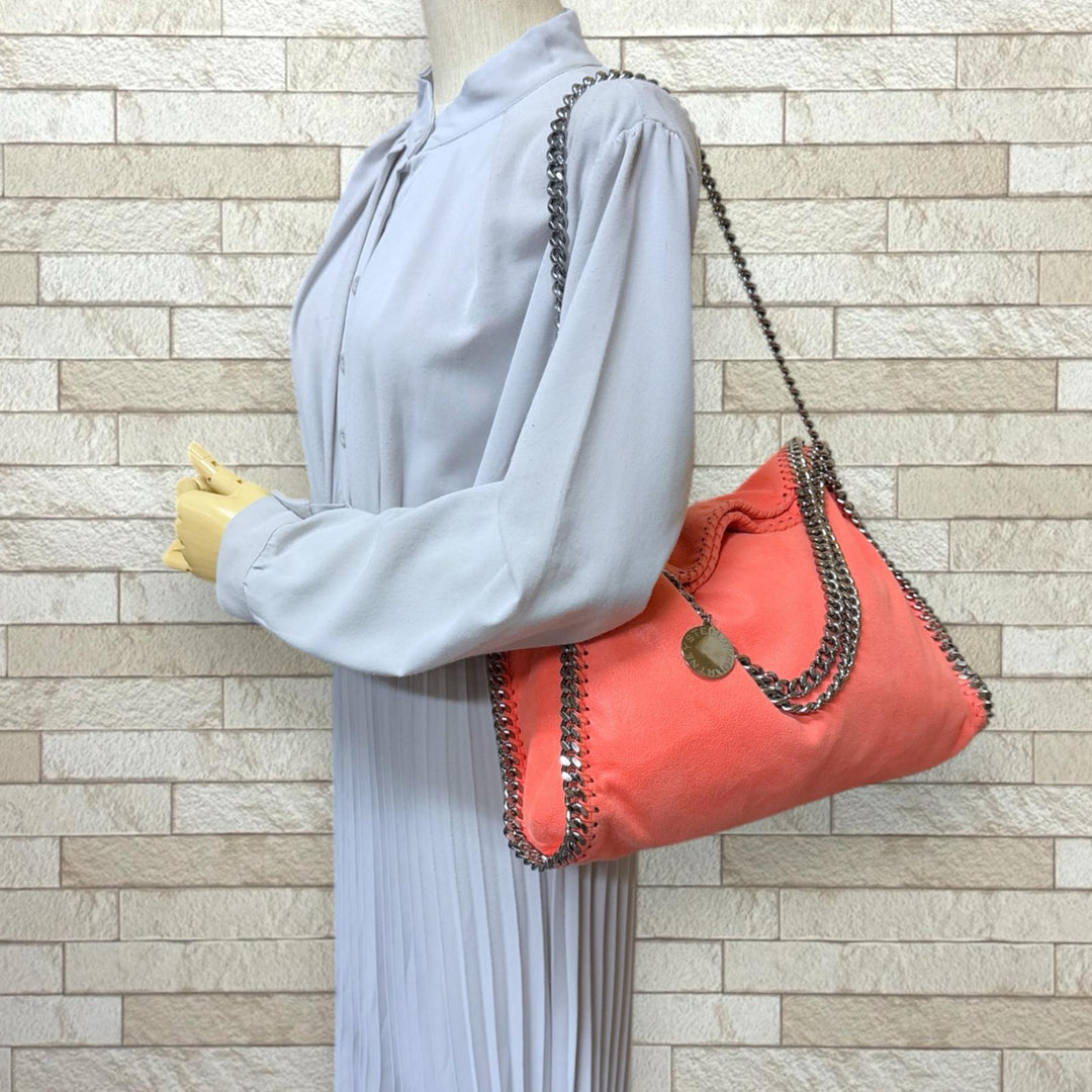 【美品】ステラマッカートニー ミニファラベラ ショルダーバッグ オレンジ Stella McCartney ステラマッカートニー ファラベラ ショルダーバッグ