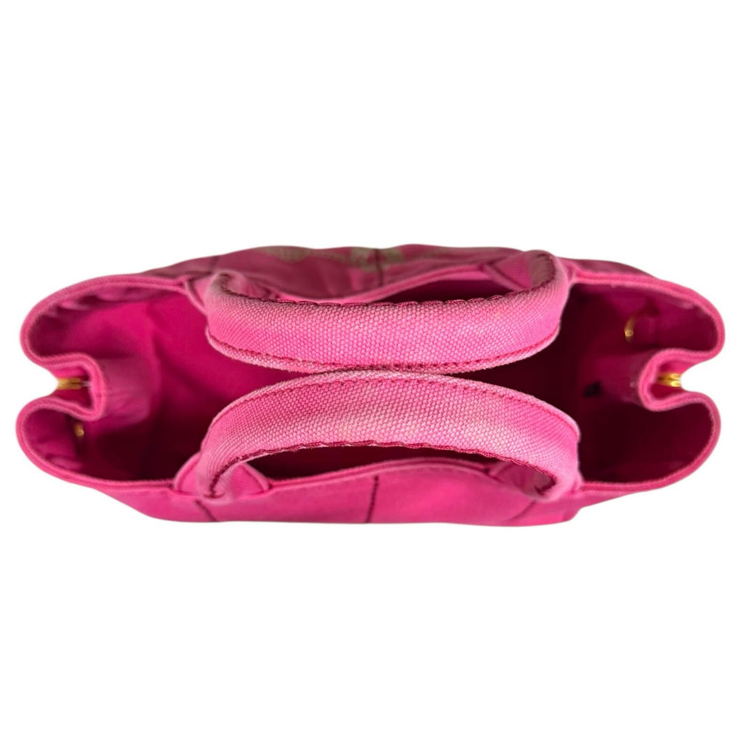 PRADA プラダ カナパトートSS ショルダーバッグ キャンバス ピンク