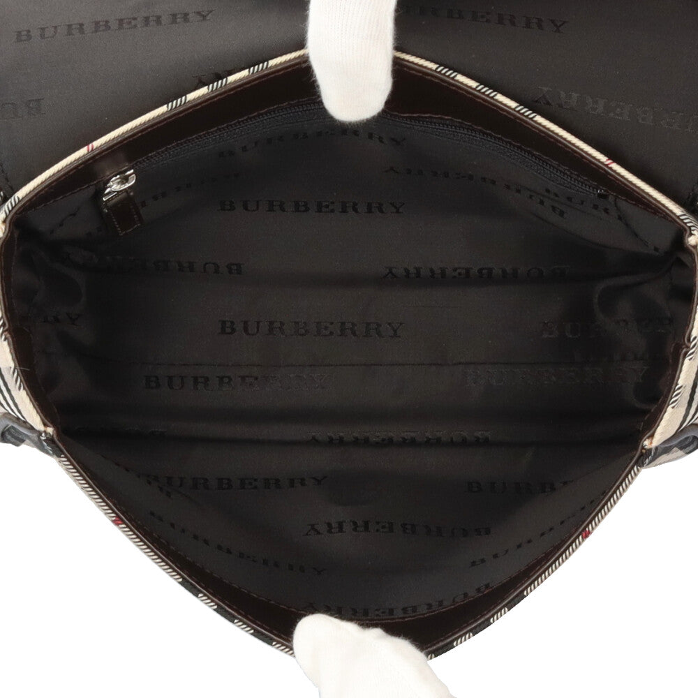 BURBERRY バーバリー ノバチェック ショルダーバッグ キャンバス