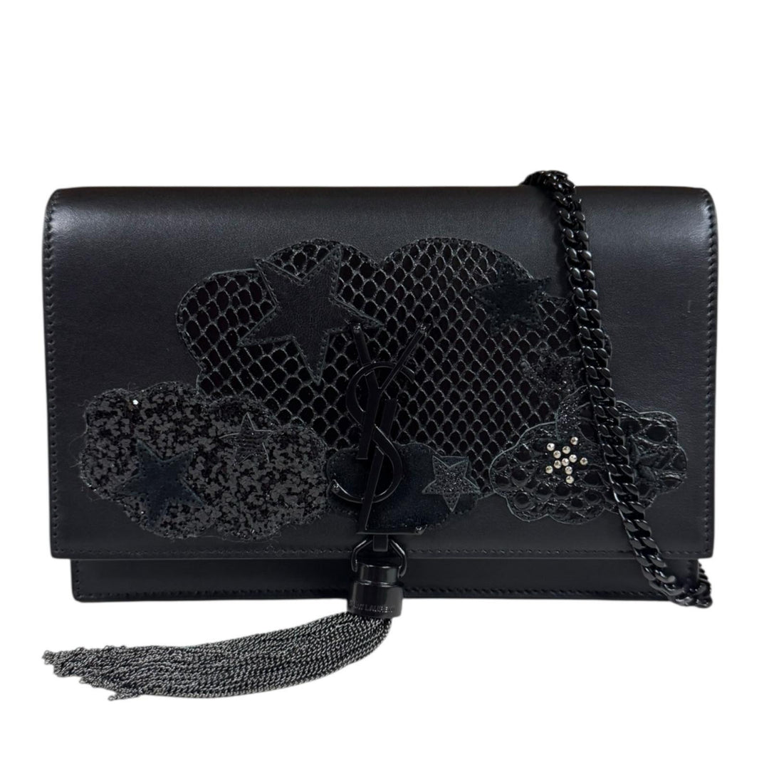 SAINT LAURENT サンローラン ショルダーバッグ レザー ブラック