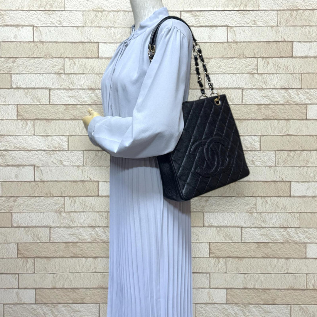 CHANEL シャネル マトラッセ プラチェーン トートバッグ 654 CHANEL シャネル マトラッセ プラチェーン トートバッグ 654