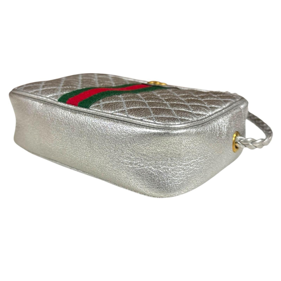 GUCCI グッチ キルティング ミニショルダーバッグ GG マーモント