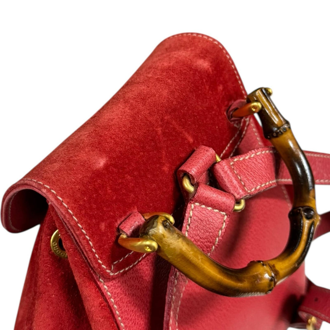 GUCCI グッチ バンブー リュック・デイパック スウェード レディース