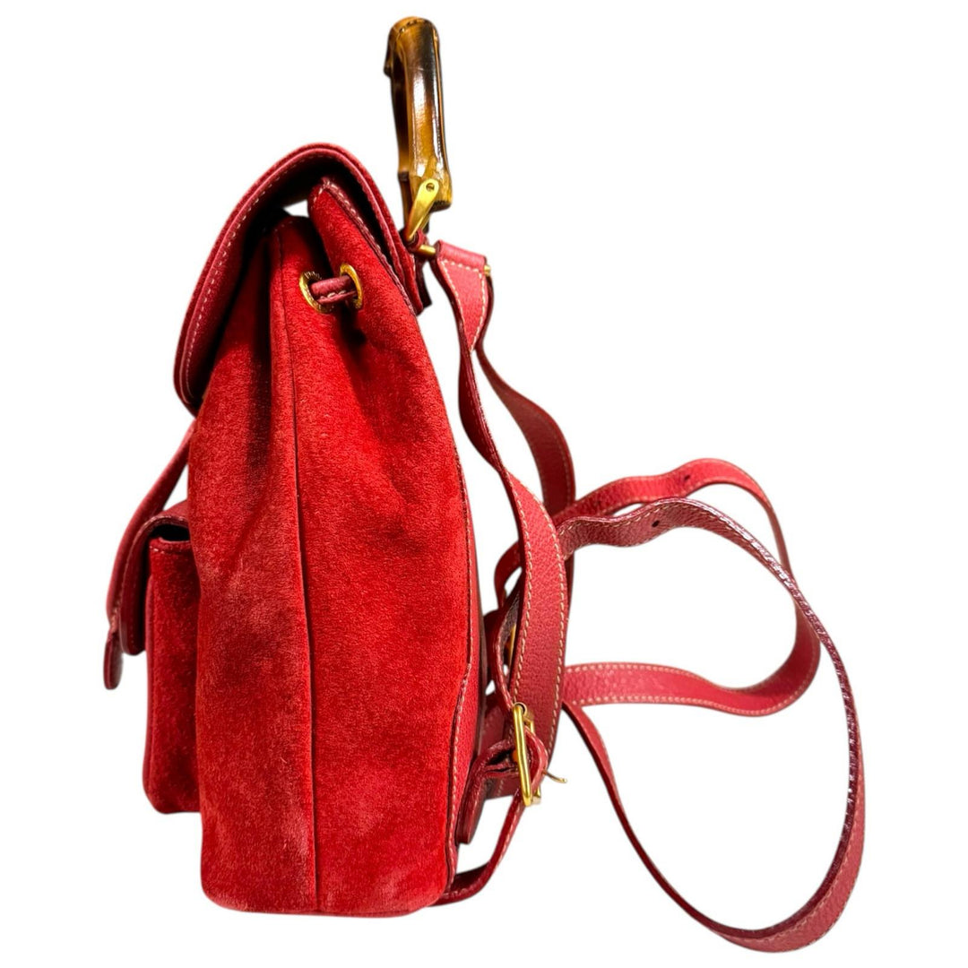 GUCCI グッチ バンブー リュック・デイパック スウェード レディース