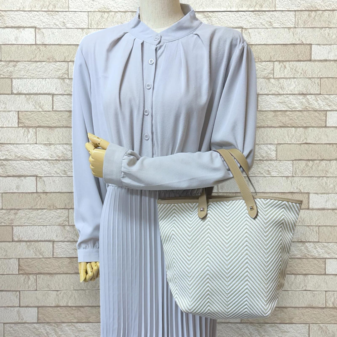 HERMES エルメス カバ チェンナイ PM ハンドバッグ ポリエステル